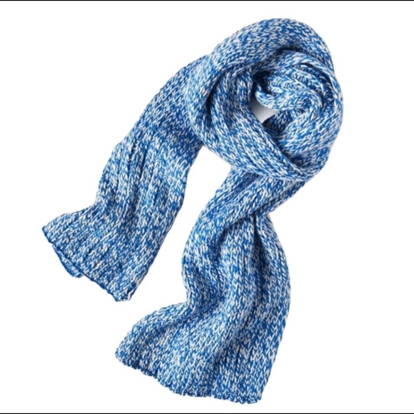 NWT Aeropostale Blue & White Chunky Knit Scarf - Picture 1 of 3